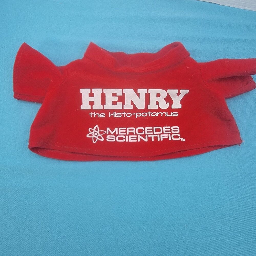 Mercedes Scientific Henry The Histo-Potomos Plush Pharmaceutical Shirt Only Red